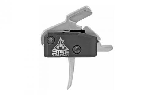 Rise Armament High Performance Trigger, Silver Finish, Anti Walk Pins RA-434-SLVR-AWP