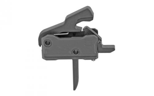 Rise Armament RAVE Super Sporting Trigger, Flat, 3.5 lb Single Stage Pull, Black, Anti-Walk Pins T017F-BLK