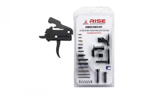 Rise Armament Rave, Single Stage Trigger, Includes Lower Parts Kit, Fits AR-15, Black T017-12003