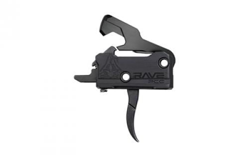 Rise Armament RAVE-PCC Trigger, Nitride Finish, Black, Includes Anti-Walk Pins T017-PCC-BLK