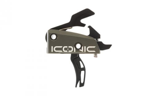 Rise Armament RISE T-22 ICONIC Independent Two-Stage Trigger, Green T22-GRN