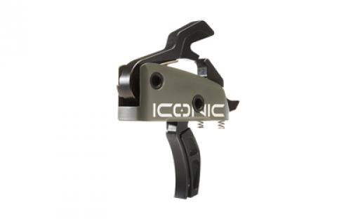 Rise Armament RISE T-22 ICONIC Independent Two-Stage Trigger, Green T22-GRN