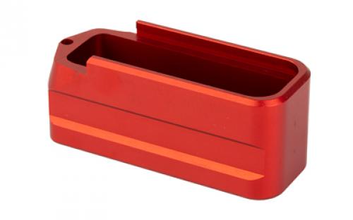 Shield Arms PMAG Gen 3 +5 Magazine Extension, Aluminum, Anodized Finish, Red SA-ME-PMAG5-RED