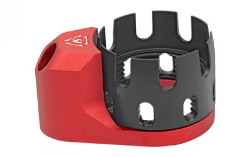 Strike Industries Enhanced Castle Nut w/ QD, Fits AR-15, Red SI-AR-ECN-EEP-RED