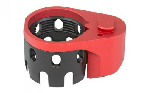 Strike Industries Enhanced Castle Nut w/ QD, Fits AR-15, Red SI-AR-ECN-EEP-RED