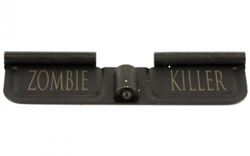 Spike's Tactical Ejection Port Door,  Zombie Killer Engraving, Black Finish SED7007