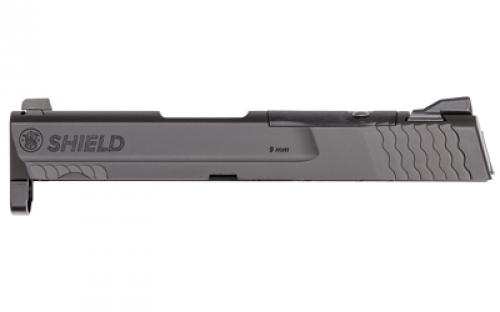 Smith & Wesson Shield Optics Ready Slide Assembly, SHIELD SMS and Holosun 507K Footprint, White 3 Dot Sights, Fits 9MM 3.1 Barrel Shield and Shield M2.0 Models, Armornite Finish, Black 3015613