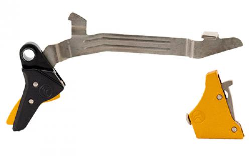 Timney Triggers Alpha Competition Trigger, Anodized Finish, Gold, Fits Gen 3 & Gen 4 - G17, G19, G22, G23, G34 ALPHA GLOCK 3-4 - GOLD