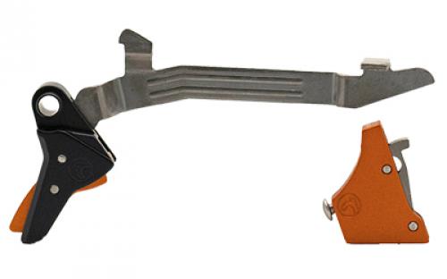 Timney Triggers Alpha Competition Trigger, Anodized Finish, Orange, Fits Gen 3 & Gen 4 - G17, G19, G22, G23, G34 ALPHA GLOCK 3-4 - ORANGE