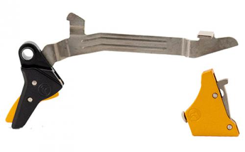 Timney Triggers Alpha Competition Trigger, Anodized Finish, Gold, Fits Large Frame Gen 3 & Gen 4 -20, 21, 29, 30, 40, and 41 ALPHA GLOCK 3-4-LARGE-GOLD