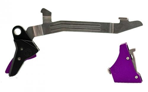 Timney Triggers Alpha Competition Trigger, Anodized Finish, Purple, Fits Large Frame Gen 3 & Gen 4 - 20, 21, 29, 30, 40 and 41 ALPHA GLOCK 3-4-LARGE-PURPLE