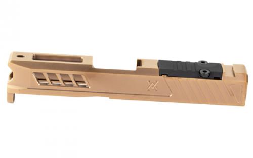 True Precision Axiom Slide, For Glock 43/43X, Copper TiCN Finish, RMS Optic Cut & Cover Plate TP-G43S-C-RMS