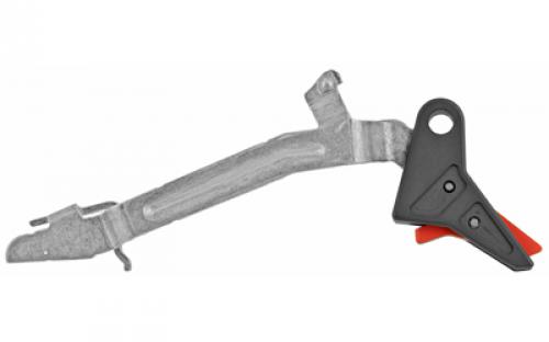 True Precision Axiom Trigger, Black/Red, Fits the Following Gen 1-4 Glock Pistols Without Modification: 17, 17L, 18, 19, 22, 23, 26, 27, 31, 32, 33, 34, and 35 TP-GLKT2-BLR