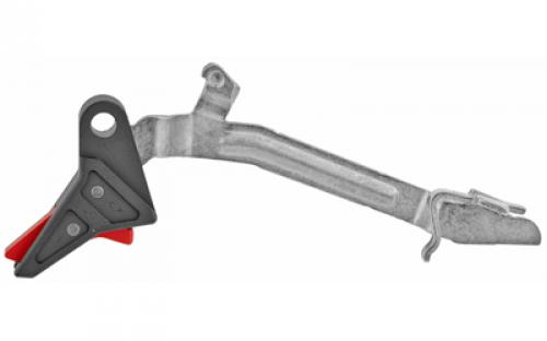 True Precision Axiom Trigger, Black/Red, Fits the Following Gen 1-4 Glock Pistols Without Modification: 17, 17L, 18, 19, 22, 23, 26, 27, 31, 32, 33, 34, and 35 TP-GLKT2-BLR