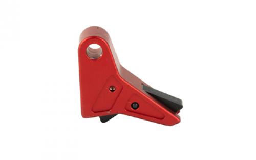 True Precision Axiom Trigger, Red with Black Safety, For Glock Gen 1-4 including 42/43/43X/48 (Does Not Fit Gen5) TP-GLKTS-RBL