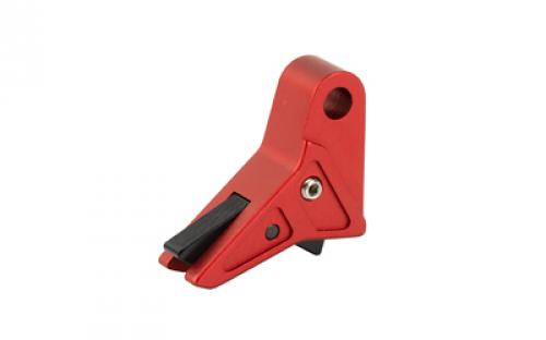 True Precision Axiom Trigger, Red with Black Safety, For Glock Gen 1-4 including 42/43/43X/48 (Does Not Fit Gen5) TP-GLKTS-RBL