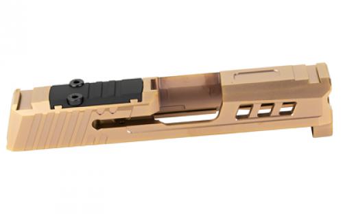 True Precision Axiom Slide, Fits Sig P365, Copper TiCN Finish, RMS Optic Cut & Cover Plate TP-P365S-C-RMS