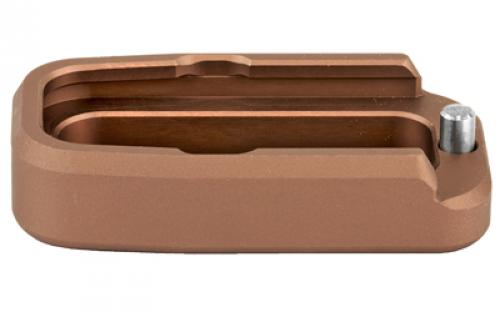 Taran Tactical Innovation Firepower Base Pad for Glock 43, +1, Coyote Bronze Finish GBP9-006