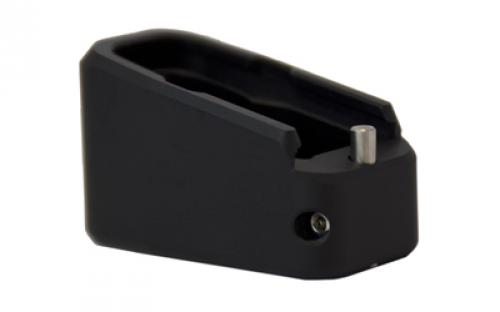 Taran Tactical Innovation Firepower Base Pad for Glock 43, +2, Flat Black Finish GBP9-00