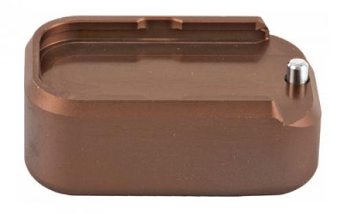 Taran Tactical Innovation Base Pad for Glock +0, Coyote Bronze Finish GBP940-0006