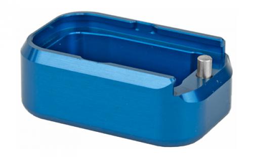 Taran Tactical Innovation Base Pad, For Glock 17/22, +3/+4, Small, Blue Finish GBP940-002