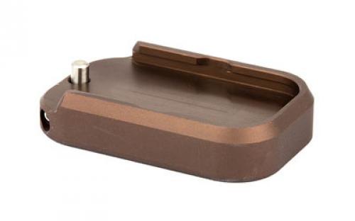 Taran Tactical Innovation Base Pad For Glock +0, 9/40 Double Stack, Coyote Bronze Finish GBP940-6S