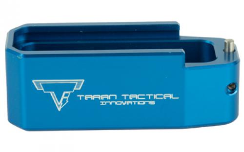 Taran Tactical Innovation PMAG Base Pad for AR15, +5, Blue Finish PMBP-02