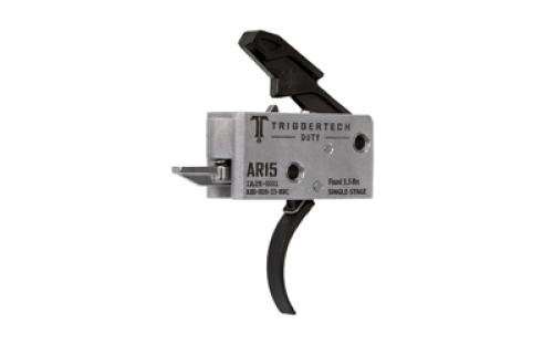 TriggerTech Duty, Curved Trigger, Single Stage, 3.5LB Pull, Fits AR-15, Anodized Finish, Black AH0-SDB-33-NNC