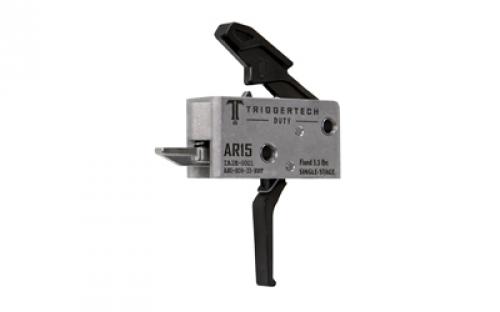 TriggerTech Duty, Flat Trigger, Single Stage, 3.5LB Pull, Fits AR-15, Anodized Finish, Black AH0-SDB-33-NNF