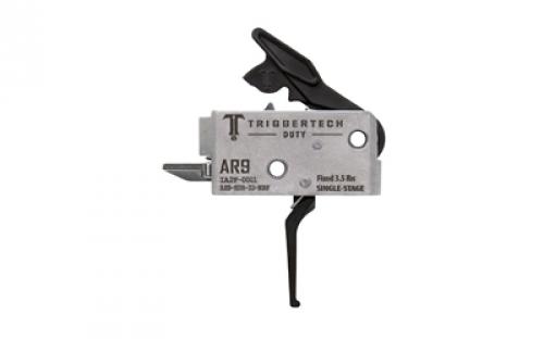 TriggerTech Duty, Flat Trigger, Single Stage, 3.5LB Pull, Fits AR-9, Anodized Finish, Black AH9-SDB-33-NNF
