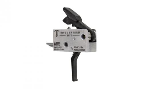 TriggerTech Duty, Flat Trigger, Single Stage, 3.5LB Pull, Fits AR-9, Anodized Finish, Black AH9-SDB-33-NNF