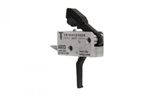 TriggerTech Duty, Flat Trigger, Single Stage, 3.5LB Pull, Fits AR-10, Anodized Finish, Black AHT-SDB-33-NNF