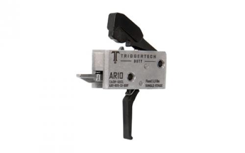 TriggerTech Duty, Flat Trigger, Single Stage, 3.5LB Pull, Fits AR-10, Anodized Finish, Black AHT-SDB-33-NNF