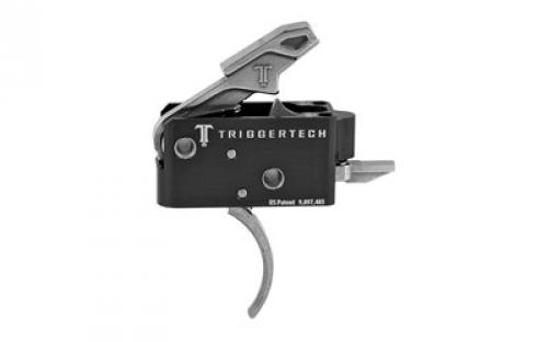 TriggerTech Trigger, 3.5LB Pull Weight, Fits AR-15, Competitive Curved Trigger, Two Stage, Stainless Finish, Includes Installation Tools, Instruction Book, & TriggerTech Patch AR0-TBS-33-NNC