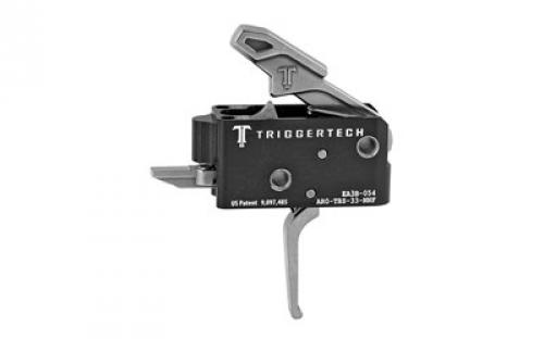 TriggerTech Trigger, 3.5LB Pull Weight, Fits AR-15, Competitive Flat Trigger, Two Stage, Stainless Finish, Includes Installation Tools, Instruction Book, & TriggerTech Patch AR0-TBS-33-NNF