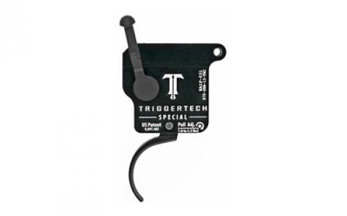 TriggerTech Trigger, 1.0-3.5LB Pull Weight, Fits Remington 700, Special Curved Clean Trigger, Right Hand, Adjustable, Black Finish, Includes Installation Tools, Instruction Book, & TriggerTech Patch R70-SBB-13-TNC