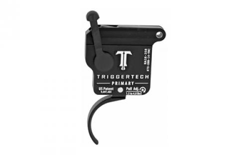 TriggerTech Trigger, 1.5-4LB Pull Weight, Fits Remington 700, Primary Curved Clean Trigger, Right Hand, Adjustable, Black Finish, Includes Installation Tools, Instruction Book, & TriggerTech Patch R70-SBB-14-TNC