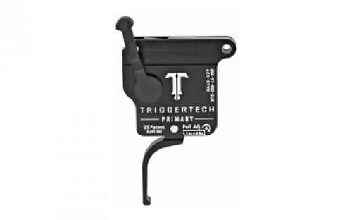 TriggerTech Trigger, 1.5-4LB Pull Weight, Fits Remington 700, Primary Flat Clean Trigger, Right Hand, Adjustable, Black Finish, Includes Installation Tools, Instructions Book, & TriggerTech Patch R70-SBB-14-TNF