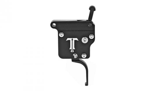 TriggerTech Trigger, 1.5-4LB Pull Weight, Fits Remington 700, Primary Flat Clean Trigger, Right Hand, Adjustable, Black Finish, Includes Installation Tools, Instructions Book, & TriggerTech Patch R70-SBB-14-TNF