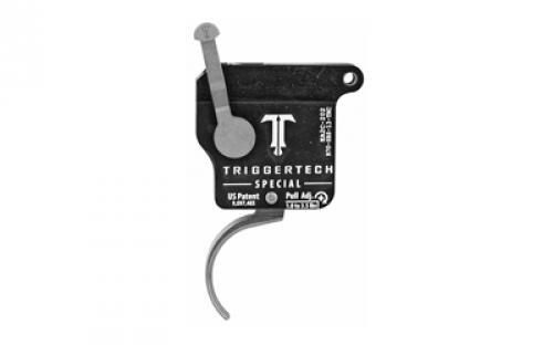 TriggerTech Trigger, 1.0-3.5LB Pull Weight, Fits Remington 700, Special Curved Clean Trigger, Right Hand, Adjustable, Stainless Finish, Includes Installation Tools, Instruction Book, & TriggerTech Patch R70-SBS-13-TNC