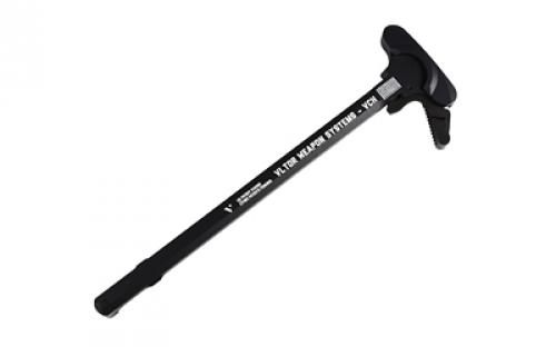 VLTOR Victory, Charging Handle, Short Latch, Fits AR-10, Matte Finish, Black VCH-LF-5