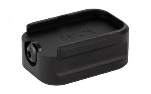 Warne Extended Base Pad, Fits Glock 17/22, +0, Black 3101