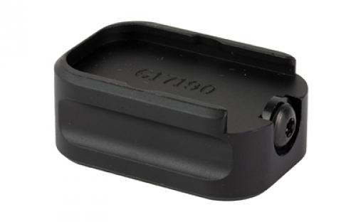 Warne Extended Base Pad, Fits Glock 17/22, +0, Black 3101