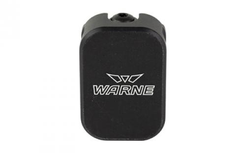 Warne Extended Base Pad, Fits Glock 17/22, +0, Black 3101