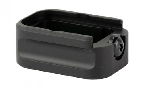 Warne Magazine Extension, Fits Glock 19/23, 9MM/.40 S&W, +3/+2, Black 3121