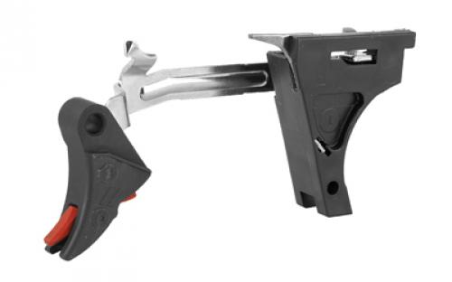 ZEV Technologies Pro Curved Drop in Trigger, Ultimate Kit, Fits Glock 9MM Gen 1-3, Black w/ Red Safety CFT-PRO-ULT-3G9-B-R