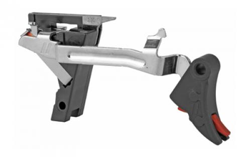 ZEV Technologies Pro Curved Drop in Trigger, Ultimate Kit, Fits Glock 9MM Gen 1-3, Black w/ Red Safety CFT-PRO-ULT-3G9-B-R