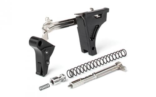 ZEV Technologies PRO Flat Drop-In Trigger, Ultimate Kit, Fits Glock 9MM Gen 1-3, Black w/ Black Safety FFT-PRO-ULT-3G9-B-B
