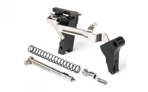 ZEV Technologies PRO Flat Drop-In Trigger, Ultimate Kit, Fits Glock 9MM Gen 1-3, Black w/ Black Safety FFT-PRO-ULT-3G9-B-B
