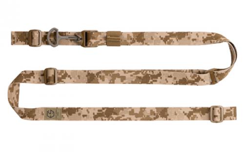 Edgar Sherman Design ESD Sling, 2-Point Combat Sling, 1 Webbing, Polymer Hardware, Matte Finish, Coyote Brown ESD-SL-CB